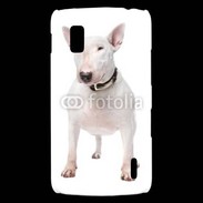 Coque LG Nexus 4 Bull Terrier blanc 600