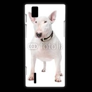 Coque Huawei Ascend P2 Bull Terrier blanc 600