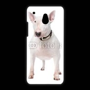 Coque HTC One Mini Bull Terrier blanc 600