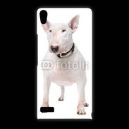 Coque Huawei Ascend P6 Bull Terrier blanc 600