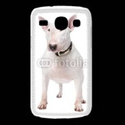 Coque Samsung Galaxy Core Bull Terrier blanc 600