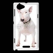Coque Sony Xperia L Bull Terrier blanc 600