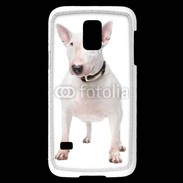 Coque Samsung Galaxy S5 Mini Bull Terrier blanc 600