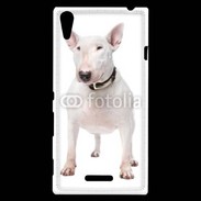 Coque Sony Xperia T3 Bull Terrier blanc 600