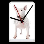 Pendule de bureau Bull Terrier blanc 600