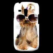 Coque Samsung Galaxy S3 Mini Yorkshire terrier avec lunettes 600