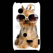 Coque Sony Xperia Typo Yorkshire terrier avec lunettes 600