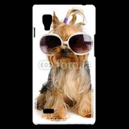Coque LG Optimus L9 Yorkshire terrier avec lunettes 600