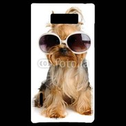 Coque LG Optimus L7 Yorkshire terrier avec lunettes 600