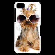 Coque Blackberry Z10 Yorkshire terrier avec lunettes 600