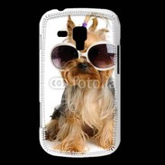 Coque Samsung Galaxy Trend Yorkshire terrier avec lunettes 600