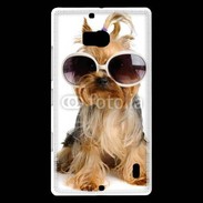 Coque Nokia Lumia 930 Yorkshire terrier avec lunettes 600