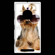 Coque Nokia Lumia 830 Yorkshire terrier avec lunettes 600