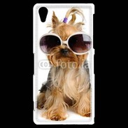 Coque Sony Xperia Z2 Yorkshire terrier avec lunettes 600