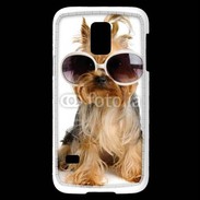 Coque Samsung Galaxy S5 Mini Yorkshire terrier avec lunettes 600