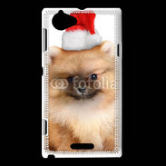Coque Sony Xperia L Chiot de noël 800