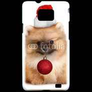 Coque Samsung Galaxy S2 Chiot de noël 810