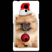 Coque Sony Xperia T Chiot de noël 810