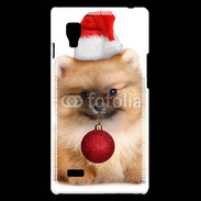 Coque LG Optimus L9 Chiot de noël 810