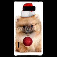 Coque LG Optimus L7 Chiot de noël 810