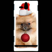 Coque Sony Xperia U Chiot de noël 810