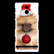 Coque Sony Xperia P Chiot de noël 810