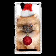 Coque Sony Xperia T2 Ultra Chiot de noël 810