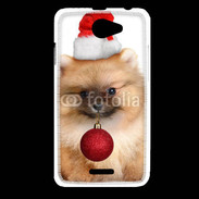 Coque HTC Desire 516 Chiot de noël 810