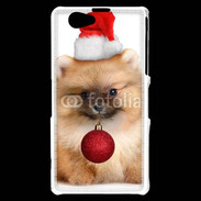 Coque Sony Xperia Z1 Compact Chiot de noël 810