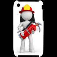 Coque iPhone 3G / 3GS Je suis un pompier 600