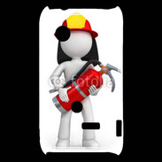Coque Sony Xperia Typo Je suis un pompier 600
