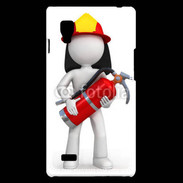 Coque LG Optimus L9 Je suis un pompier 600