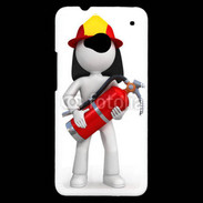 Coque HTC One Je suis un pompier 600
