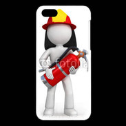 Coque iPhone 5C Je suis un pompier 600