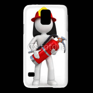Coque Samsung Galaxy S5 Je suis un pompier 600