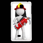 Coque LG F5 Je suis un pompier 600