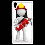 Coque Sony Xperia Z2 Je suis un pompier 600