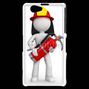 Coque Sony Xperia Z1 Compact Je suis un pompier 600
