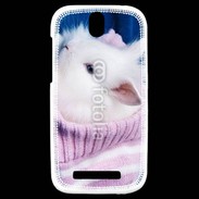 Coque HTC One SV Lapin et bonnet 500