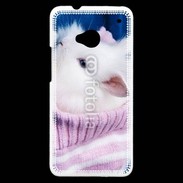 Coque HTC One Lapin et bonnet 500