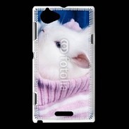 Coque Sony Xperia L Lapin et bonnet 500