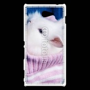 Coque Sony Xperia M2 Lapin et bonnet 500