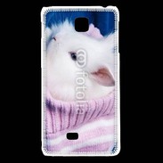Coque LG F5 Lapin et bonnet 500