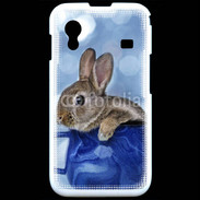 Coque Samsung ACE S5830 Lapin dans un mug bleu