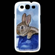 Coque Samsung Galaxy S3 Lapin dans un mug bleu