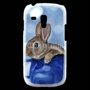Coque Samsung Galaxy S3 Mini Lapin dans un mug bleu