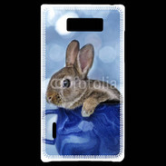 Coque LG Optimus L7 Lapin dans un mug bleu