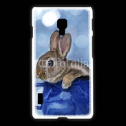 Coque LG L7 2 Lapin dans un mug bleu