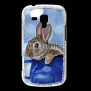 Coque Samsung Galaxy Trend Lapin dans un mug bleu