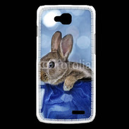 Coque LG L90 Lapin dans un mug bleu
